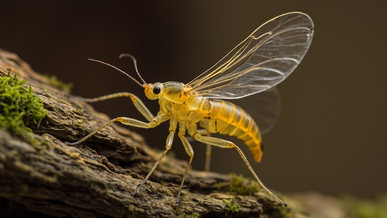 Imagen editorial generada por IA sobre Los insectos ángel ayudan a resolver un debate evolutivo de más de un siglo.