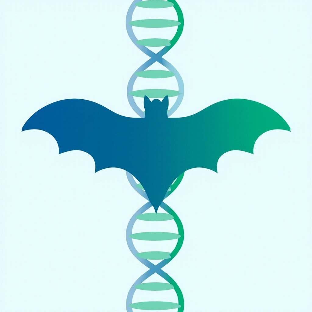 Figura del estudio sobre murciélagos Myotis que resume relaciones evolutivas, rasgos de longevidad y adaptaciones genéticas vinculadas a la respuesta frente a virus.